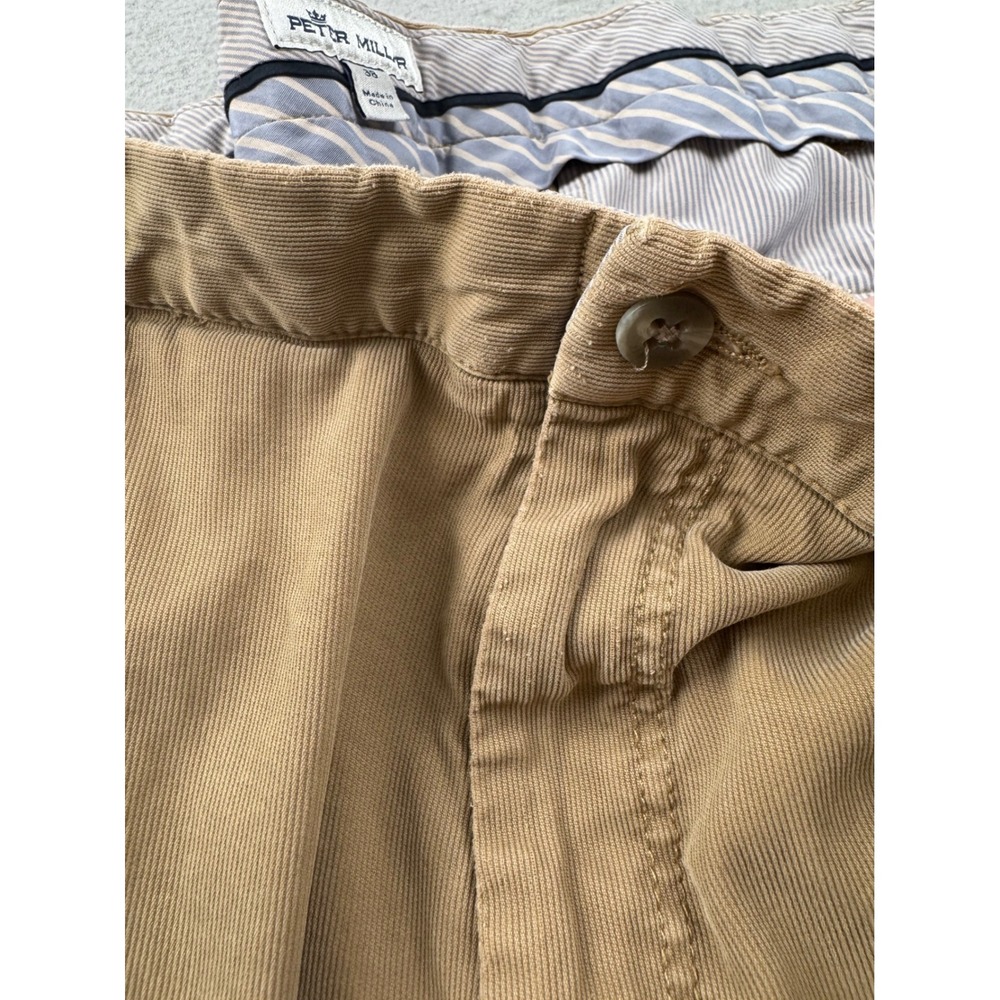 Peter Millar Crown Comfort Khaki Chino Casual Shorts Mens 38 Stretch Golf - Picture 9 of 13